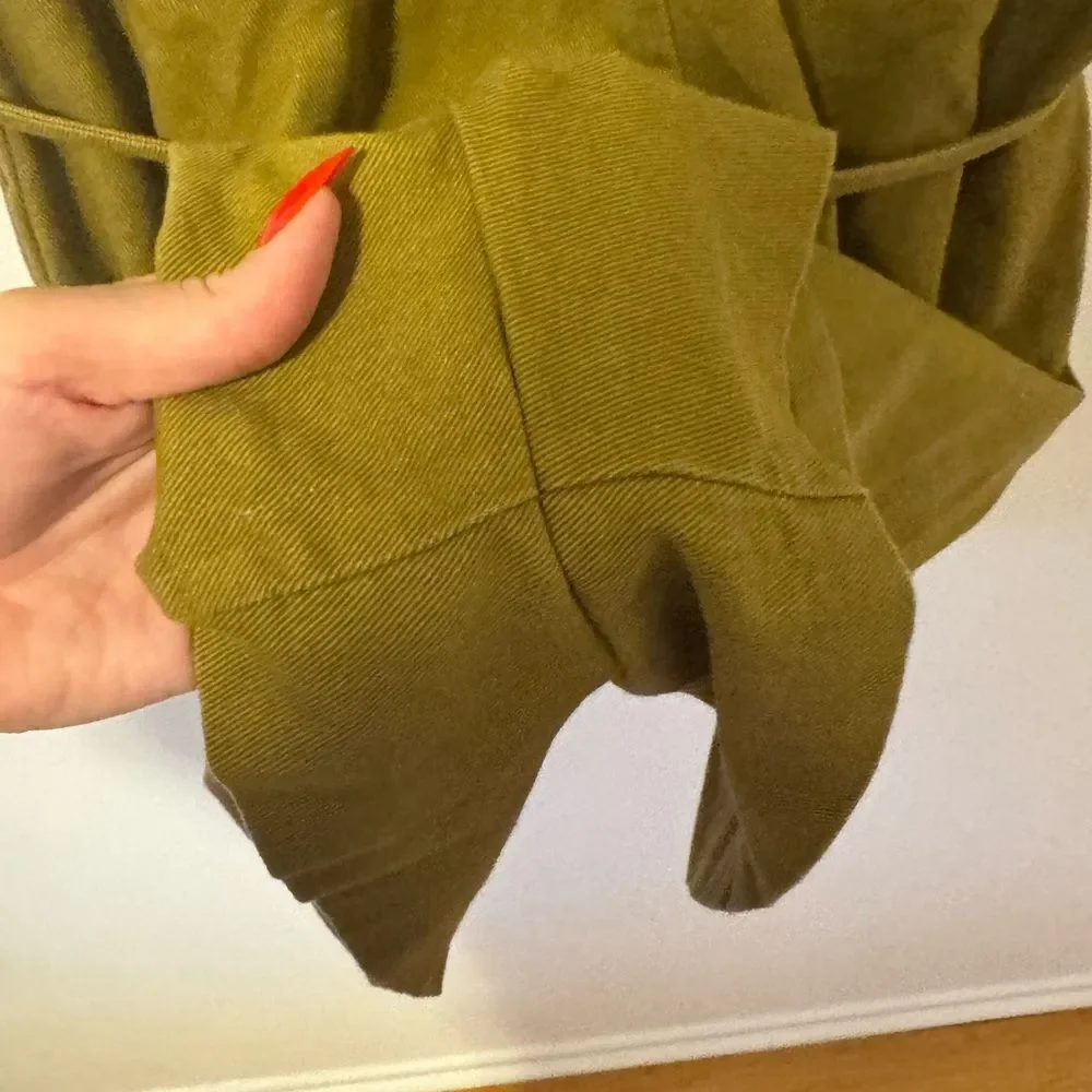 Madewell Olive Utility Romper Medium